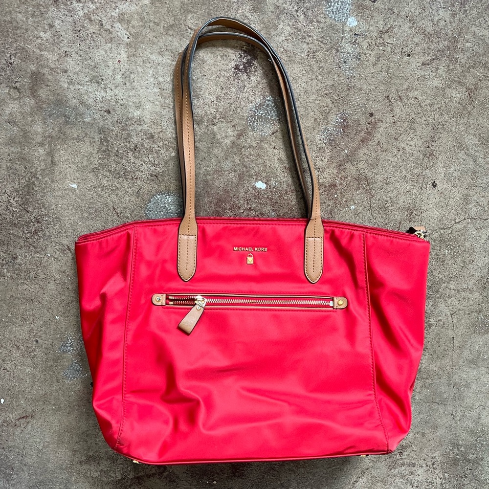 Michael kors nylon kelsey tote